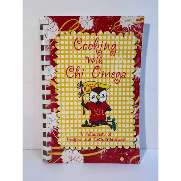 Cooking With Chi Omega SFA Cookbook Recipes Remembrance 2008 Stephen F Austin - Picture 1 of 14